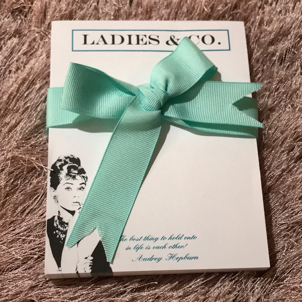 Tiffany’s Style Audrey Hepburn Notepad NWOT